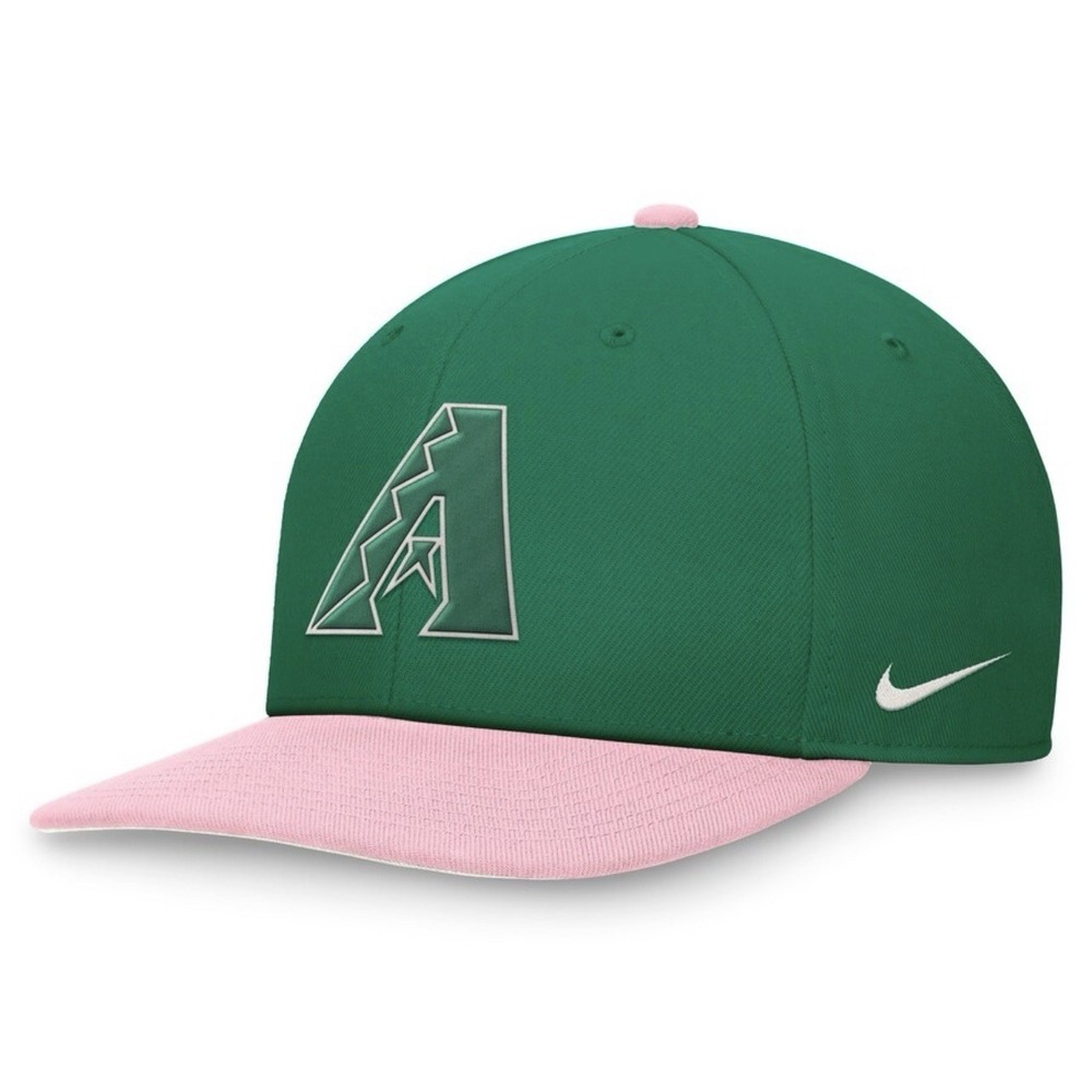 Arizona Diamondbacks Nike Malachite Pro Performance Snapback Hat Green/Pink NWT